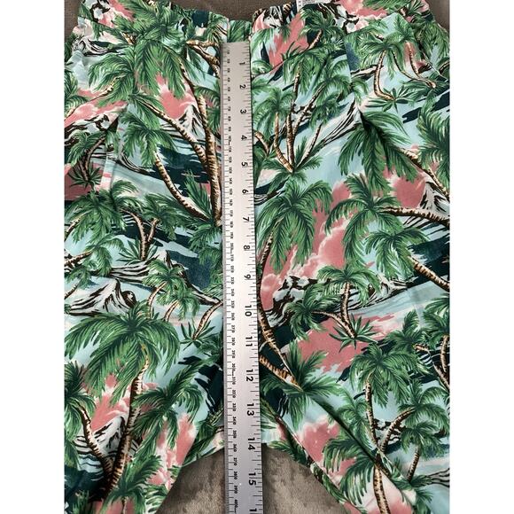 Monki Palm Tree's Hawaiian Wide Leg Women's Pants Viscose Size S - Picture 4 of 8